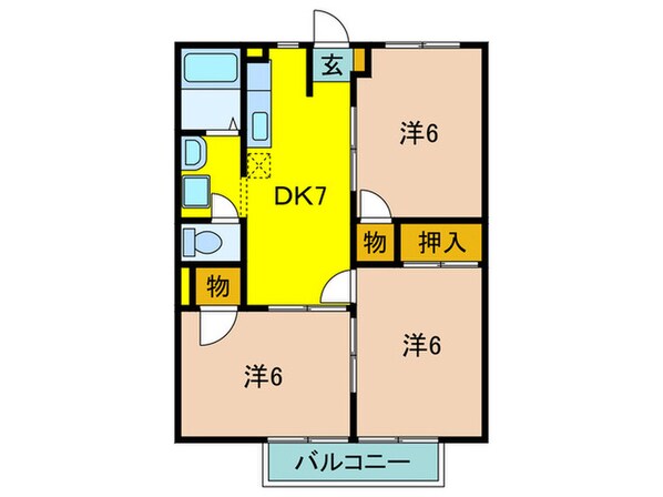 サンス－シィの物件間取画像